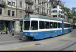 VBZ - Tram Be 4/6 2041 unterwegs auf der Linie 3 in der Stadt Zürich am 04.10.2022