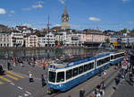 ZÜRCHER TRAMPARADE 2017   VBZ: Aus Anlass des Jubiläums 50 Jahre Verein Tram-Museum Zürich und 10 Jahre Tram-Museum Burgwies wurde am Sonntagmorgen, 21.