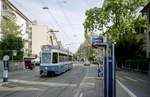 Zürich VBZ Tramlinie 9 (SWP/SIG/BBC Be 4/6 2061) Oberstrass, Winterthurerstrasse / Letzistrasse am 26.