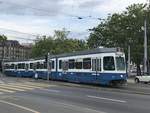 Linie 5 Wagennummer 2014 auf der Quaibrücke.