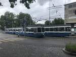 Linie 14 Wagennummer 2011  Örlikon  zwischen Bahnhofquai und Stampfenbach.