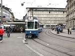 Wagennummer 2086 als Fahrschultram am Paradeplatz.