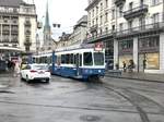 Linie 2 Wagennummer 2080  Schwamendingen  am Paradeplatz.