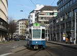 Be 4/6 2078 vor der Haltestelle Stockerstrasse am 22.03.2013.