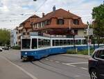 Linie 5 Wagennummer 2037  Oberstrass  in der Wendeschleife Laubegg.