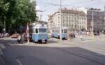 Zürich VBZ Tramlinie 7 (SIG/MFO/SAAS-Be 4/6 1649, Bj.