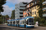 Be 5/6 3058 zwischen Laubiweg und Schaffhauserplatz am 06.10.2016.