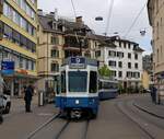 Linie 9 Wagennummer 2040  Rechts der Limmat  an der Haltestelle Werd.