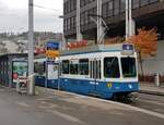 Linie 4 Wagennummer 2003  Unterstrass  beim Escher-Wyss-Platz.