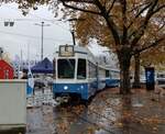 Das Impftram, Wagennummer 2043, beim Bellevue.