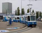 Das Impftram beim Hallenstadion.