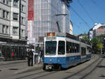 Be 4/8 2117 an der Haltestelle Stockerstrasse am 01.09.2010.