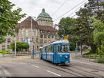 VBZ Be 4/4 1392 / Zürich Universität, 22. Mai 2022<br>
6 Hauptbahnhof - Zoo<br>
175 Jahre Schweizer Bahnen