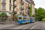 VBZ Ce 4/4 1350 / Zürich Gloriastrasse, 22. Mai 2022<br>
6 Zoo - Hauptbahnhof<br>
175 Jahre Schweizer Bahnen