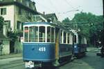 VBZ Zürich__Stadtrundfahrt mit Ce 2/2 Nr.102 Bj.1900 und Bw C2 Nr.455 von 1912.