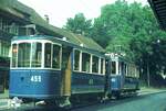 VBZ Zürich__Stadtrundfahrt mit Ce 2/2 Nr.102 Bj.1900 und Bw C2 Nr.455 von 1912.