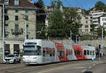 Be 5/6 3056 beim Central am 15.06.2021.