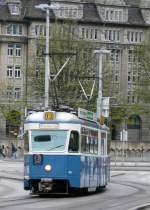 VBZ - Tram Be 4/6 1646 und Be 4/6 unterwegs auf der Linie 13 am 19.04.2008