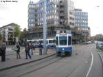 Tram 2000 Pony 2053+2429 am 17.10.08 beim Bahnhof Enge