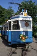 Be 4/4 1430 des Trammuseums Zrich am Einweihungstag des Trammuseums am 26.05.2007.