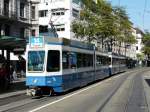 VBZ - Tram Be 4/6 2009 und Be 4/6 unterwegs auf der Linie 14 in der Stadt Zrich am 04.10.2009