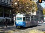 VBZ - Herbstbilder - Tram Be 4/6 1688 unterwegs in der Stadt Zrich am 01.11.2009