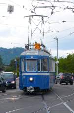 Kurbeli Be 4/4 1392 (Ursprngliche Bezeichnung Ce 4/4) bei der Einfahrt  in Bellevue am 28.08.10