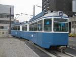 Mirage 1626 als Vorbote des Tram Zrich-West, abgestellt bei der zuknftigen Tram-Haltestelle Zrich Altstetten, 15.02.2011.