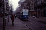 Zürich VBZ Tramlinie 13 (Be 4/6 1634 (SWS/BBC/SAAS 1967)) Bahnhofstrasse am 6. März 2005. - Scan eines Diapositivs. Film: Kodak Ektachrome ED-3. Kamera: Leica CL.