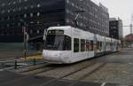 Be 5/6 3056 erreicht am 11.12.11 auf der neuen Strecke Tram Zri West die Station Technopark.