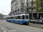 VBZ - Tram Be 4/6 2069 unterwegs auf der Linie 4 am 21.04.2013