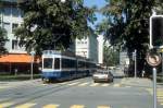 Zrich VBZ Tram 9 (Be 4/6 2077) Talacker / Pelikanplatz am 20.