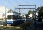 Zrich VBZ Tram 9 (Be 2/4 2418) Schwamendingen, Saatlenstrasse am 20.