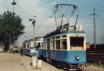 VBZ - Be 4/4 1346 mit dem Be 4/6 1648 unterwegs in Juni 1995 ..