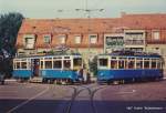 VBZ - Be 4/4 1350 und Be 4/4 1326 in Juni 1995 ..