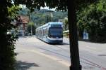 Zürich VBZ Tram 3 (Bombardier/Alstom Be 5/6 3004) Albisrieden, Püntstrasse am 11.