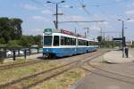 Zürich VBZ Tram 11 (SWS/BBC Be 4/6 2014 + Be 4/6 2017) Auzelg am 11.