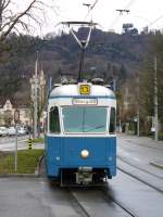 Be 4/6 1603 Kurz vor der Haltestelle Strassenverkehrsamt am 21.01.2007