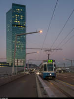 VBZ Be 4/8 2118 am 15. Februar 2019 auf der Hardbrücke.