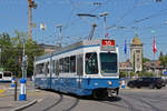 Be 4/6 2058, auf der Linie 15, fährt zur Haltestelle Central. Die Aufnahme stammt vom 05.07.2019.