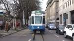 Linie 11 2007  Enge  am Neumühlequai. Wegen einer Demonstration in der Bahnhofstrasse verkehrte die Linie 11 nur zwischen Bahnhofquai und Auzelg (auf der anderen Seite zwischen Rehalp und Stadelhofen). Datum: 8. 3. 2020