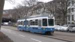 Einsatzwagen 2003  Unterstrass  in der Gessnerallee, einen Auftrag abwartend.