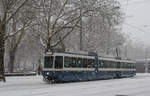 Be 4/6 2041 zwischen Bellevue und Opernhaus am 31.01.2010.