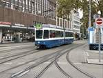 Linie 8 Wagennummer 2059 am Bellevue. Datum: 10. 10. 2020