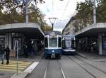 Linie 4 Nr. 2009 „Triemli“ am Limmatplatz. Datum: 27. 10. 2020