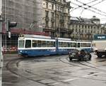 Linie 7 Nr. 2017 am Bahnhofquai. Wegen einer Störung am Central musste die Linie 7 über Stampfenbach - Schaffhauserplatz umgeleitet werden. Datum: 3. 11. 2020