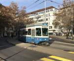 Linie 14 Nr. 2038 „Witikon“ beim Stampfenbachplatz. Datum: 7. 11. 2020