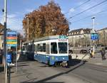 VBZ Linie 14 Nr. 2010  Wipkingen  am Bahnhofquai. Datum: 10. 11. 2020