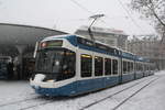 Be 5/6 3036 beim Bellevue am 31.01.2010.