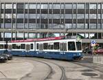 Linie 3 Wagennummer 2029 an der Endhaltestelle Klusplatz.